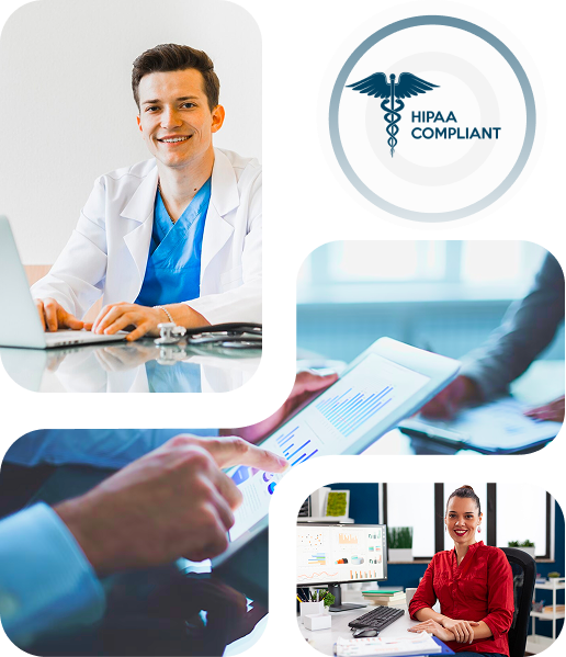 Healthcare imagery collage