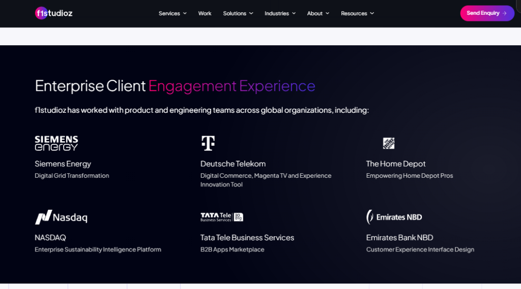 F1 Studioz — Enterprise UX and Complex Digital Product Design