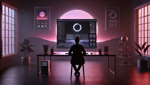 UI UX designer optimizing interface with improved user flow and growth analytics.