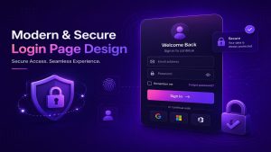 modern and secure login page
