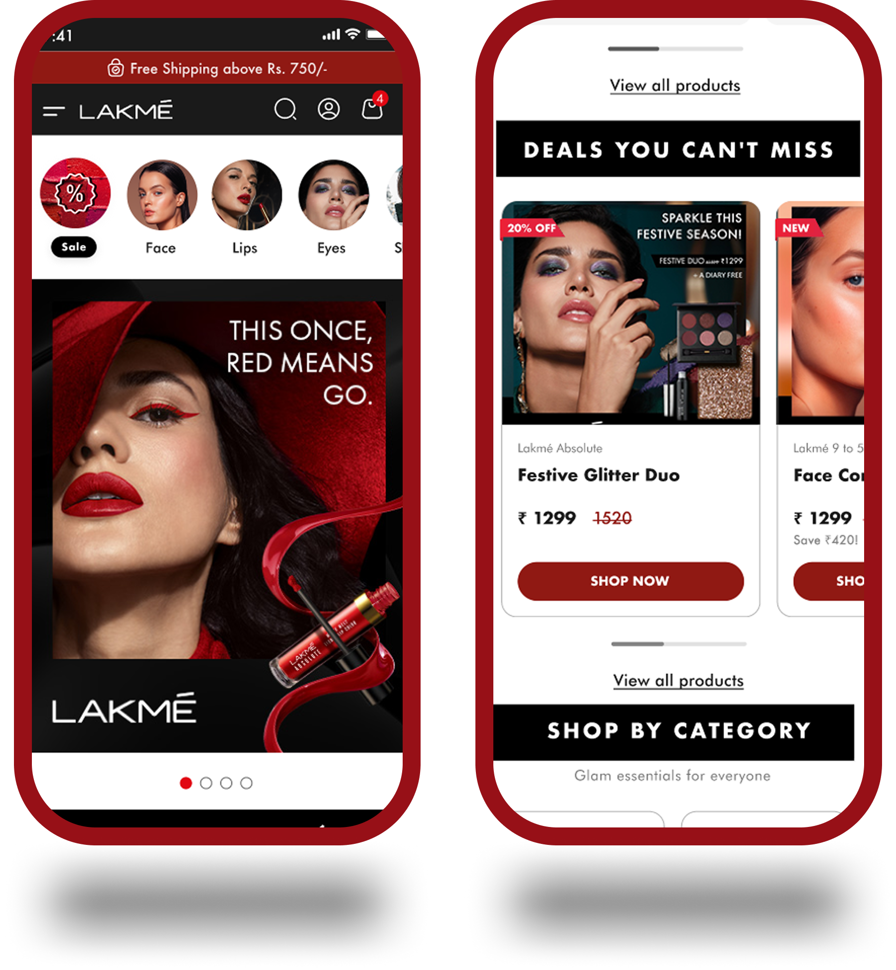 Lakme App Design v1.1