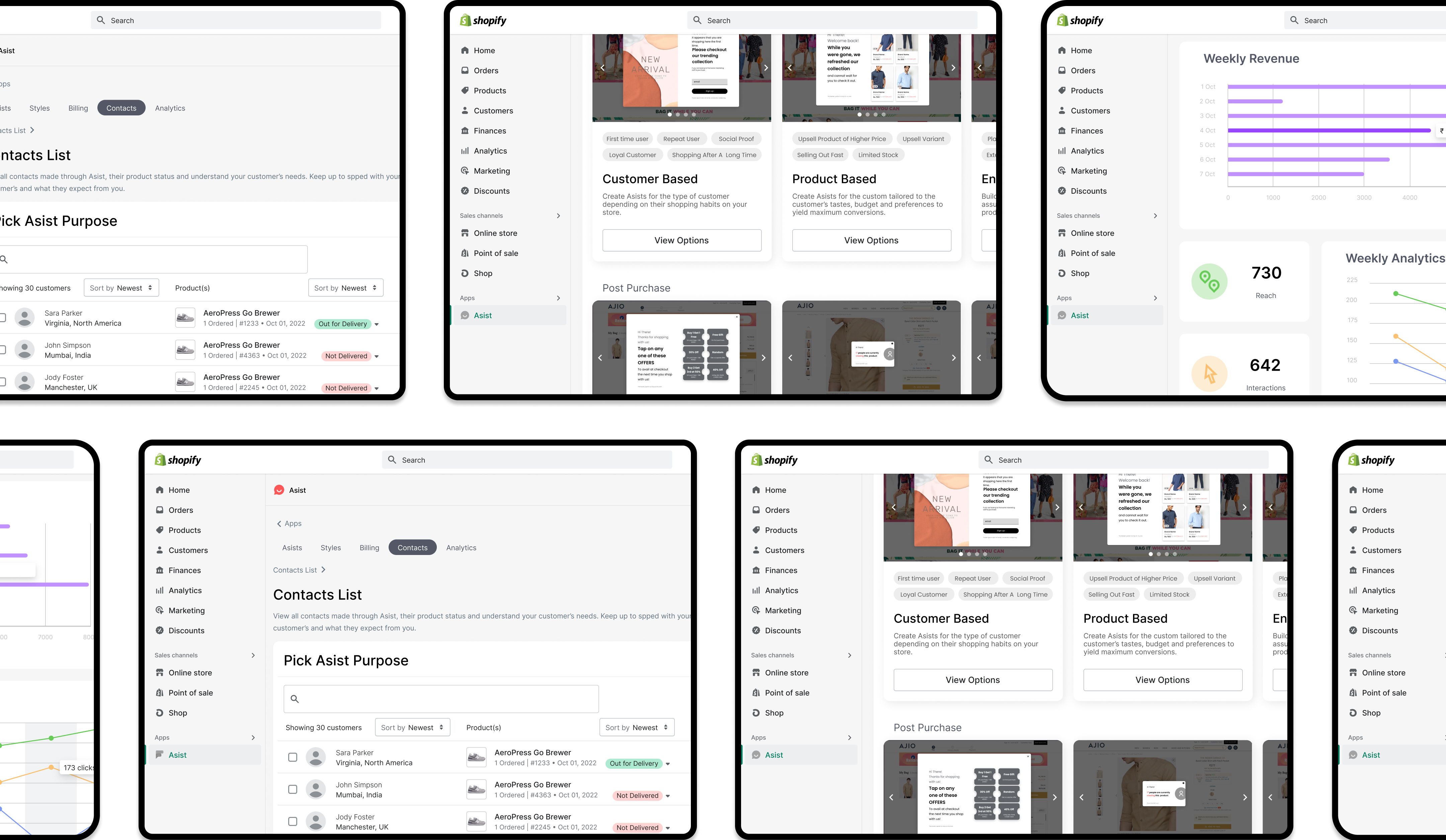 Admin Wireframe Design